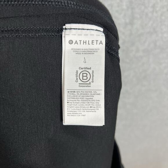 Athleta Black Allure High Rise Wide Leg Pant Size Large - Picture 10 of 10